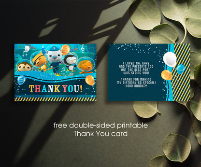 Octonauts customizable invitation template | Share or Print | ZW114