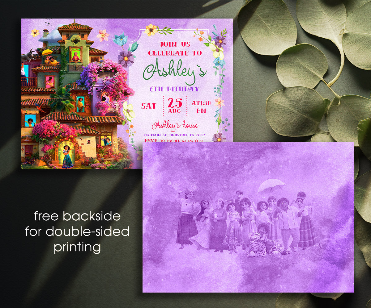 Encanto Mirabel customizable invitation template | Share or Print | girl | KH412