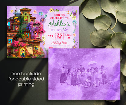 Encanto Mirabel customizable invitation template | Share or Print | girl | KH412