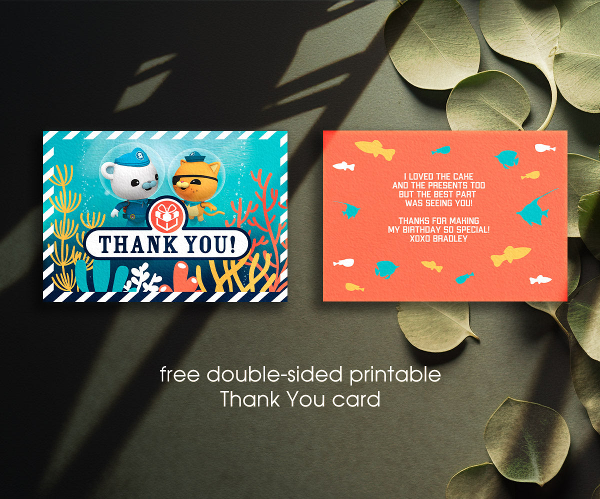 Octonauts customizable invitation template | Share or Print | BA491