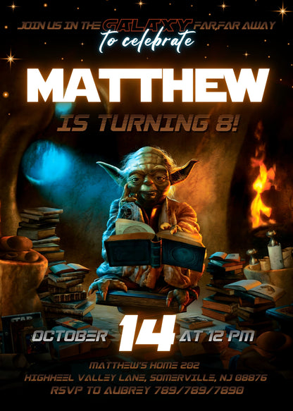 Star Wars Darth Vader customizable invitation template | Share or Print | boy | RV387