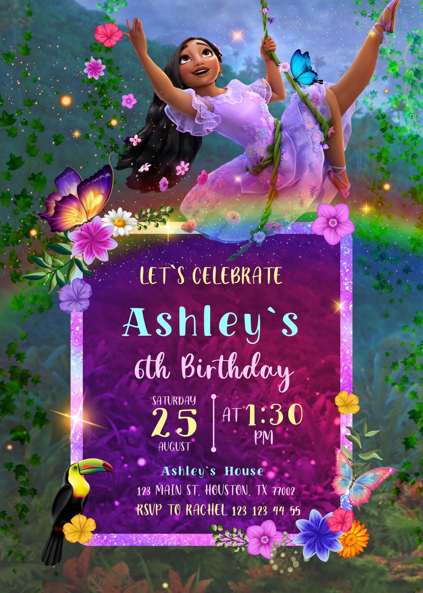Encanto Mirabel customizable invitation template | Share or Print | girl | TE461