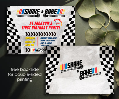 Nascar Ricky Bobby customizable invitation template | Share or Print | boy | YG131