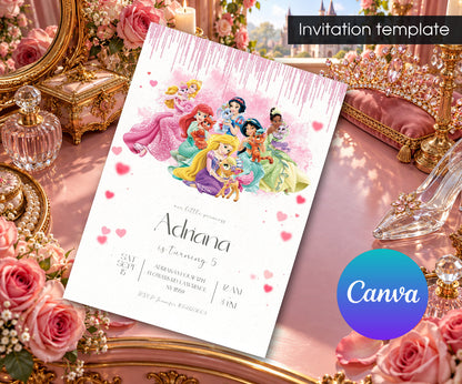 Disney Princess Invitation mockup
