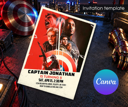 Marvel Captain America: Brave New World, Red Hulk Invitation mockup