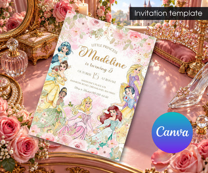 Disney Princess Invitation mockup