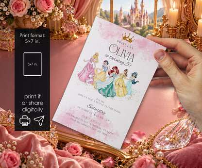 Disney Princess Invitation mockup