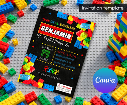Lego Invitation mockup