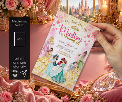 Disney Princess Invitation mockup