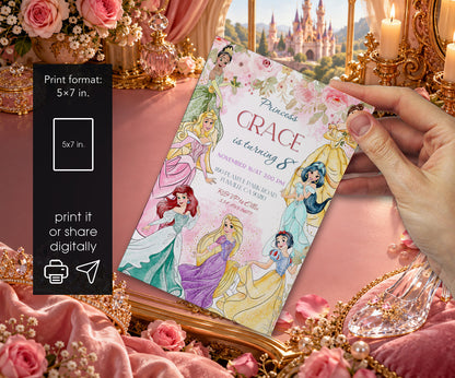 Disney Princess Invitation mockup