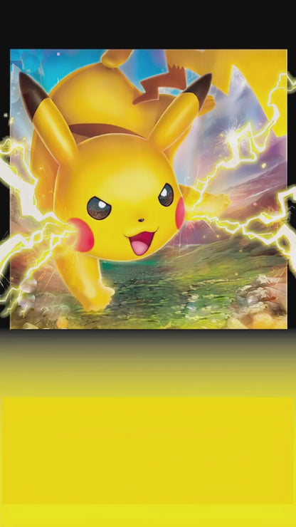 Pokémon Pikachu Lightning Card Animated Eighth Birthday Invitation | Canva
