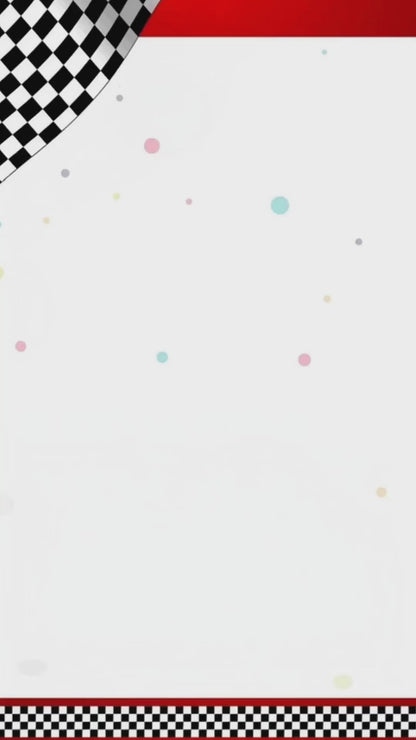 Cars Start Your Engines Animated Seventh Birthday Invitation | Canva