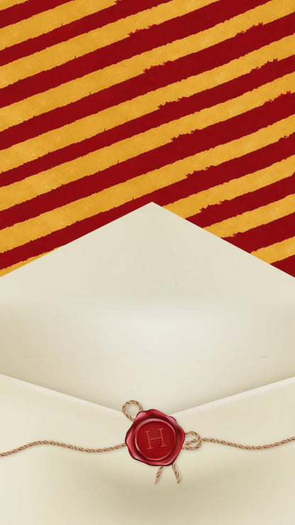 Harry Potter Wax Seal Scroll Animated Tenth Birthday Invitation | Canva