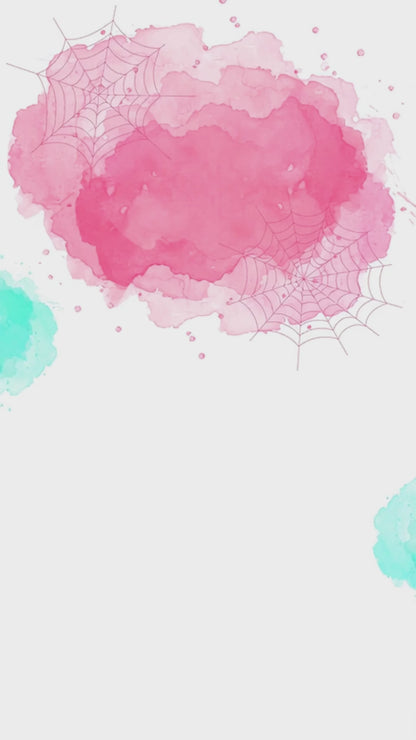 Spider-Gwen Watercolor Webs Animated Eighth Birthday Invitation | Canva
