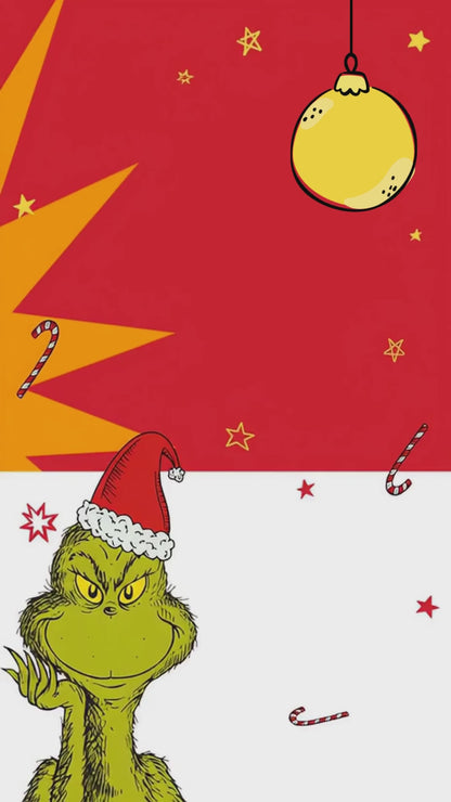 Grinch Red Holiday Animated Fourth Birthday Invitation | Canva