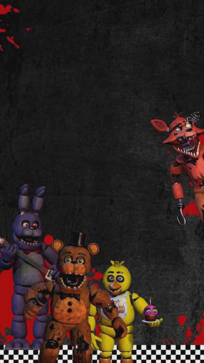Five Nights at Freddy's Red Splatter Animated Ninth Birthday Invitation | Canva