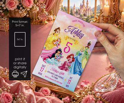 Disney Princess Invitation mockup
