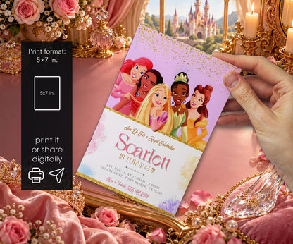 Disney Princess Invitation mockup