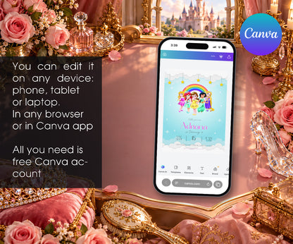 Disney Princess Invitation mockup